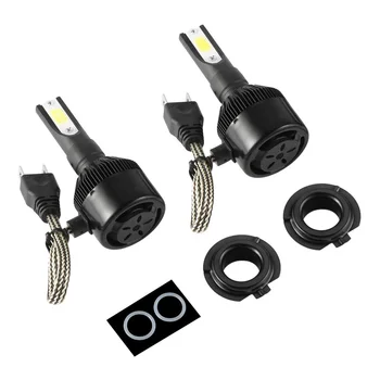

2Pcs Car H7/H4 LED COB Headlight Bulb 110W 12000LM 6000K Super Bright High Power Head Bulb Replacement