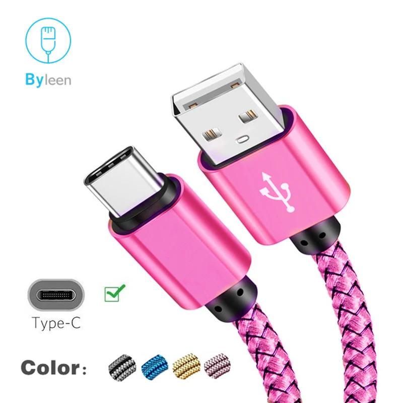 

2m Long 0.25m short USB Type C Fast Charging Cable 2.4a Charge Data Sync Cablo For iQoo Vivo V15 Pro NEX APEX For Samsung Galaxy