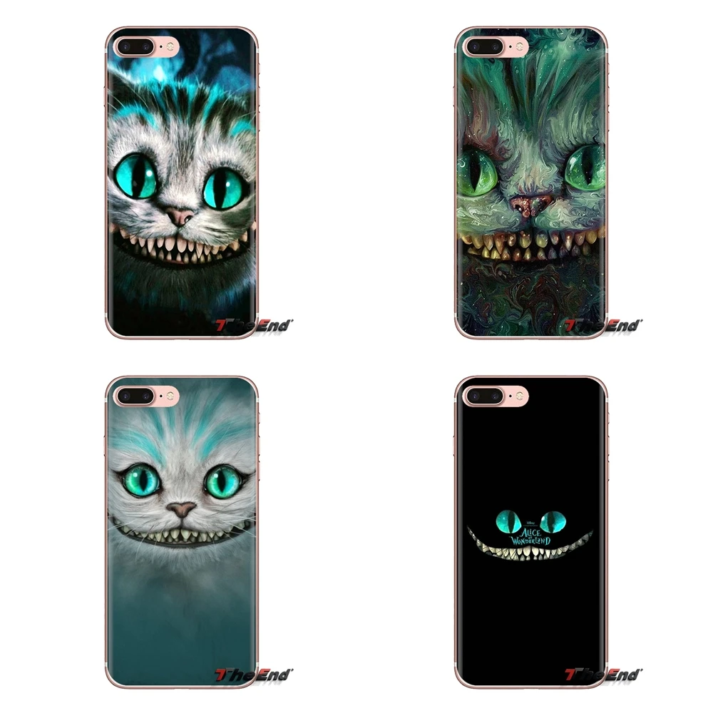 

Silicone Phone Housing For Huawei Mate Honor 4C 5C 5X 6X 7 7A 7C 8 9 10 8C 8X 20 Lite Pro anime Cheshire Cat alice in wonderland
