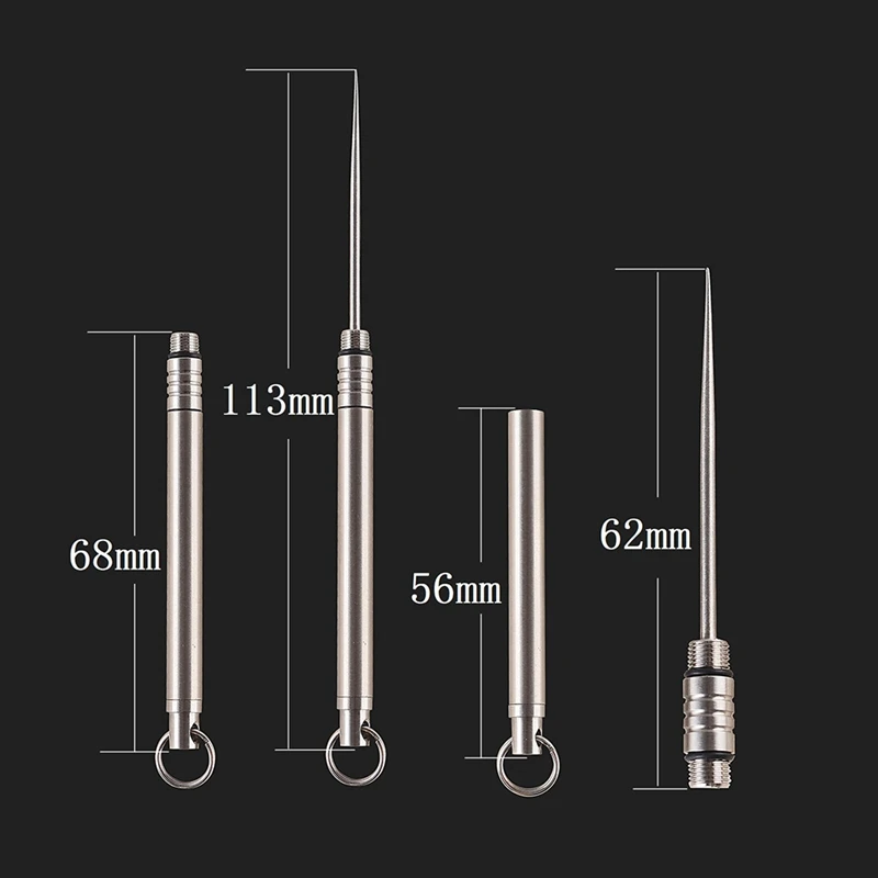 EDC держатель зубочистки водонепроницаемый легкий портативный многоразовый титановый сплав брелок для кемпинга на открытом воздухе инструмент для путешествий