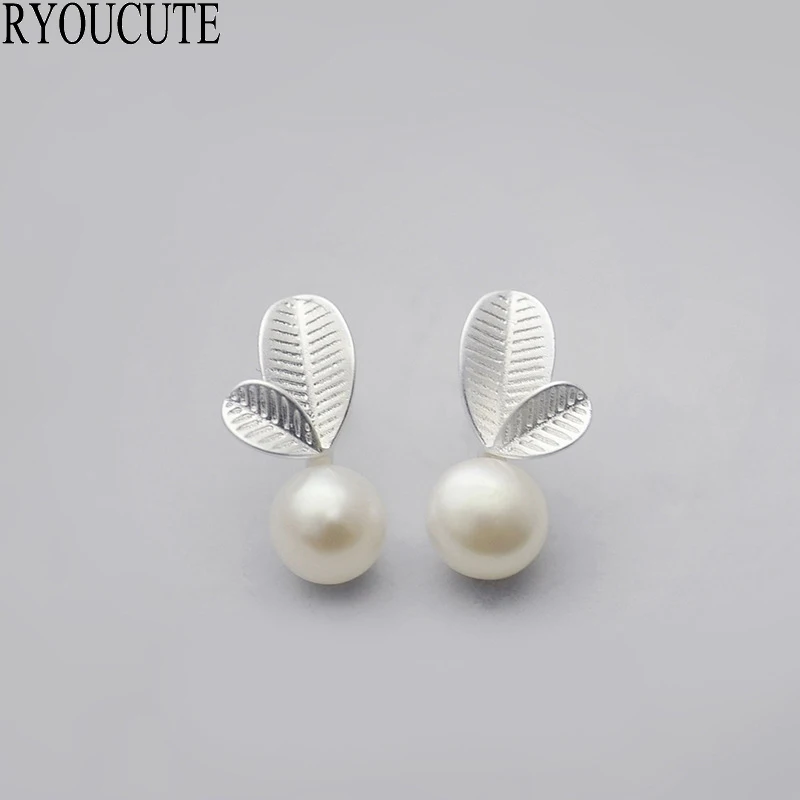 Летний стиль S925 стерлингового серебра серьги-гвоздики в форме растения для женщин Brincos Pendientes стерлингового серебра-ювелирные изделия