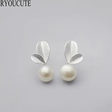 Летний стиль S925 стерлингового серебра серьги-гвоздики в форме растения для женщин Brincos Pendientes стерлингового серебра-ювелирные изделия