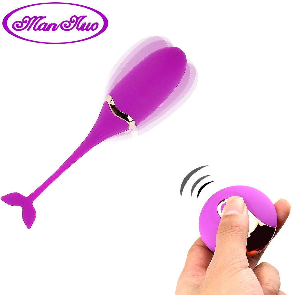 Man nuo Vibrating Egg Remote Control Vibrators Sex Toys for Women Exercise Vaginal Kegel Ball G