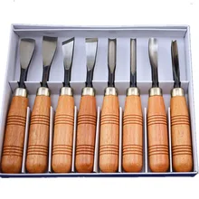 8 pcs Tool Kit woodpeckers chisel wood carving tools chisel knife handmade woodcut