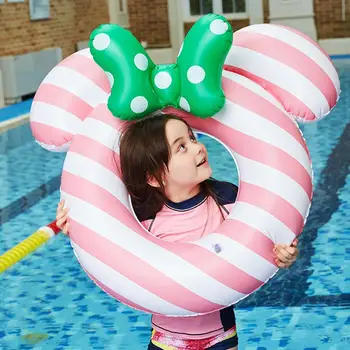 

Cartoon Bowknot Style Inflatable Seat Swimming Swim Ring Pool Aid Trainer Beach Float Boat Inflatable Swimming Ring
