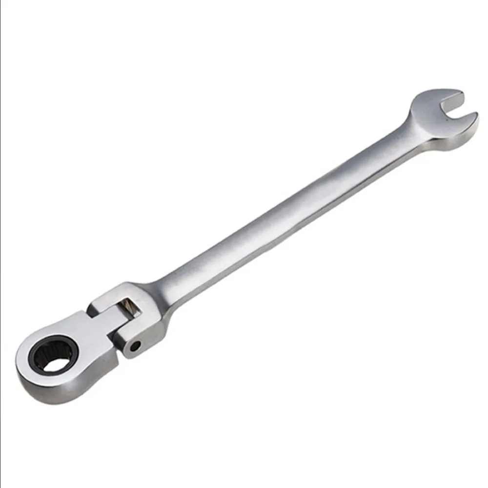 GHIXACTO 6Pcs/set Fixed Head Ratcheting Combination Spanner Wrench Sets Hand Tools Ratchet Handle Wrenches 8/9/10/11/12/13mm