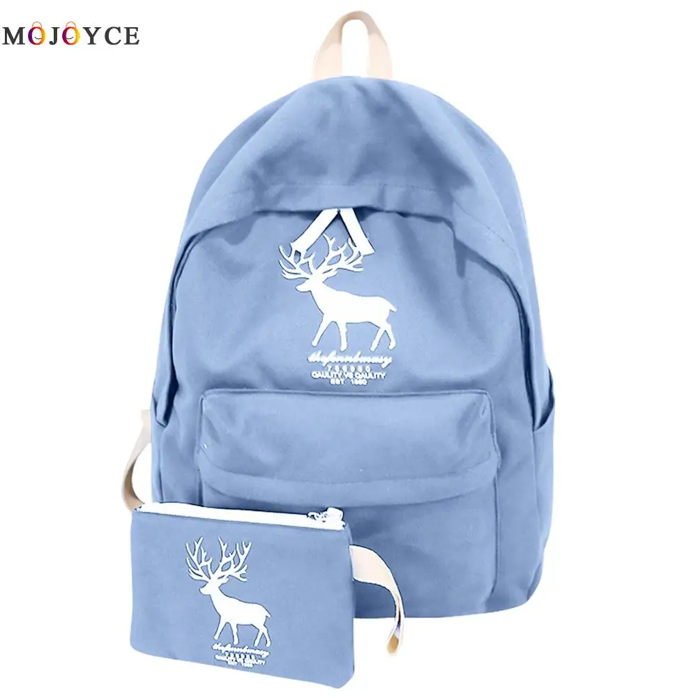 2pcs/set Canvas Backpack Preppy Style Girls School Backpack Casual women Travel Bags female mochila feminina 2pcs/set Canvas Backpack Preppy Style Girls School Backpack Casual women Travel Bags female mochila feminina