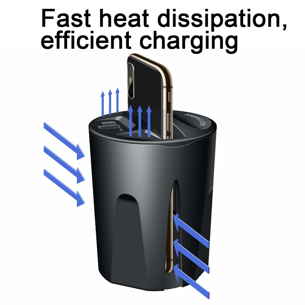 Qi Беспроводное Автомобильное зарядное устройство Быстрое беспроводное зарядное устройство для samsung Iphone Xiaomi huawei для зарядки мобильного телефона универсальное