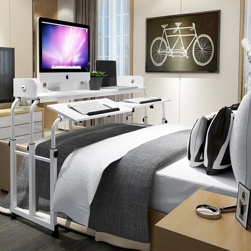 

Double computer desk Double table table Mobile notebook computer Slacker table On bed Bedside desk Desk shipping by DHL/EMS