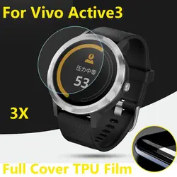 3 шт./лот мягкие ТПУ пленки для Garmin Vivoactive 3 умные часы Vivoactive3 полное покрытие анти-взрыв Защитные пленки (не стекло)