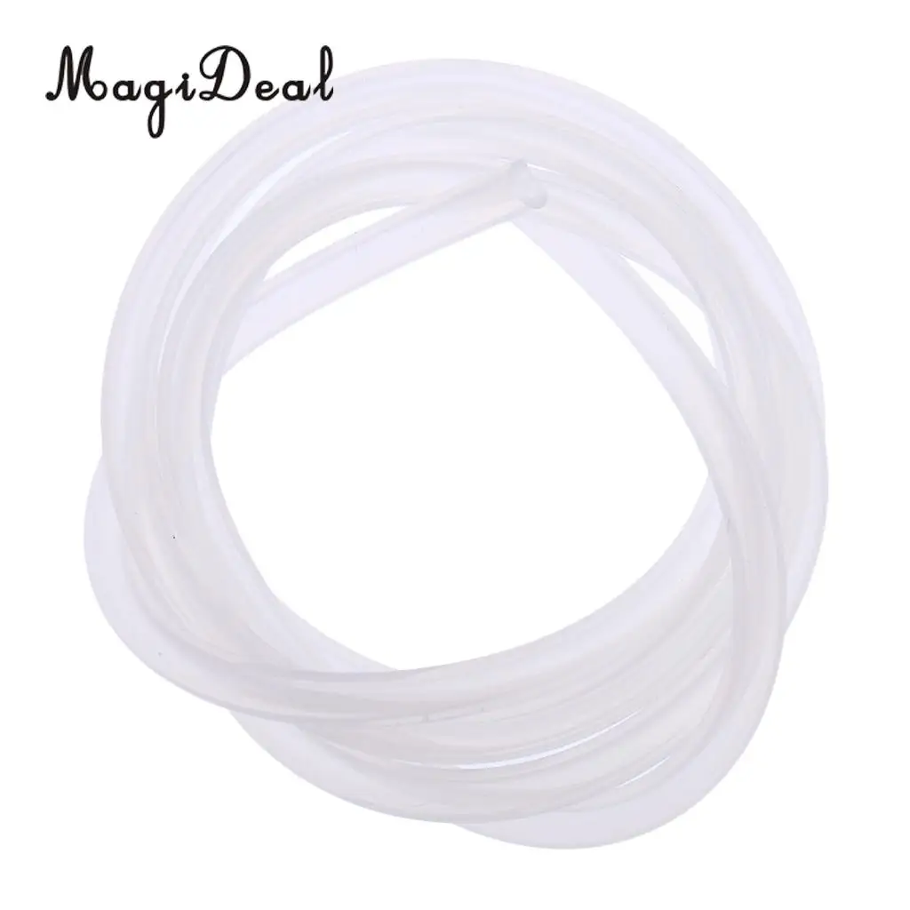 High Quality 1Pc White RC Silicone Fuel Line Oil Tube Fuel Pipe Hose for Gas Engine Nitro Engine Glow RC Model Parts 100mm