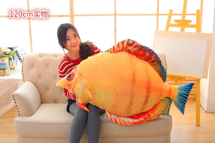 huge plush creative bread fish toy yellow fish pillow doll gift about 120cm 1pc 40cm creative plush toast bread pillow toy stuffed bread cushion funny toast bread pillow for pets birthday gift decoration
