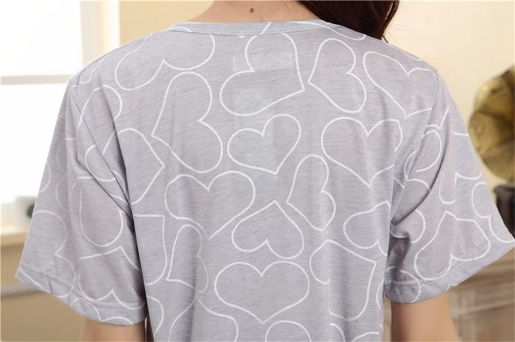 2018 Summer pregnant women short sleeve pajamas out nursing dress maternity breastfeeding dress cotton lactation dress Sleepwear (57)