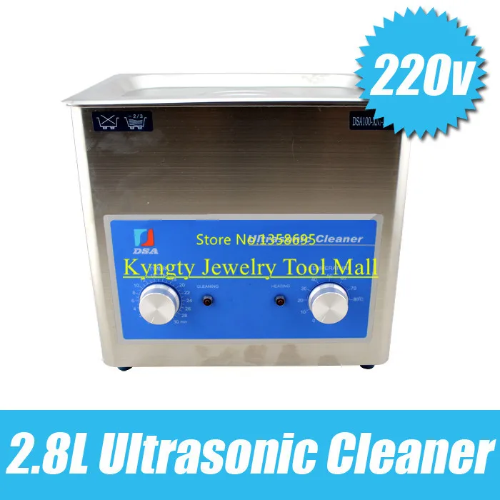  Machine de nettoyage ultrasonique numérique 2.8L nettoyeur ultrasonique nettoyeur de bijoux machine