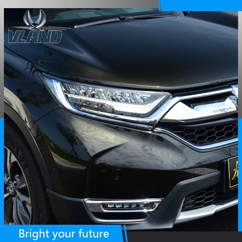 

Head Lamp for Honda CRV Headlights 2017 2018 LED Headlight DRLV LED Strip Double Beam HID