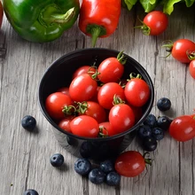 Одноразовая 15 унций черная круглая пластиковая суповая миска с крышкой упаковка еды контейнер для еды на вынос костюм для микроволновой печи 50 шт./лот DEC004