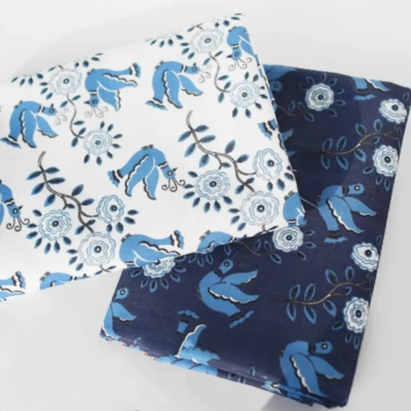 

Pigeon Design Cotton Linen Fabric Home Textile Sewing Tissu by half meter For Tablecloth Pillow Bag Curtain Cushion Decoration