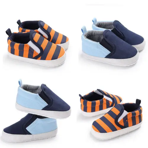

Infant Toddler Baby Boy Soft Sole Crib Shoes Sneaker Newborn to 18 Months