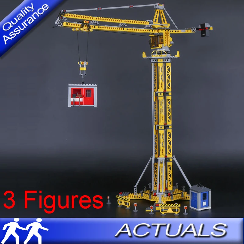 

02069 778pcs Compatible with Lego 7905 City Construction Building Crane Building Blocks Model Bricks Kids Enlighten Toys