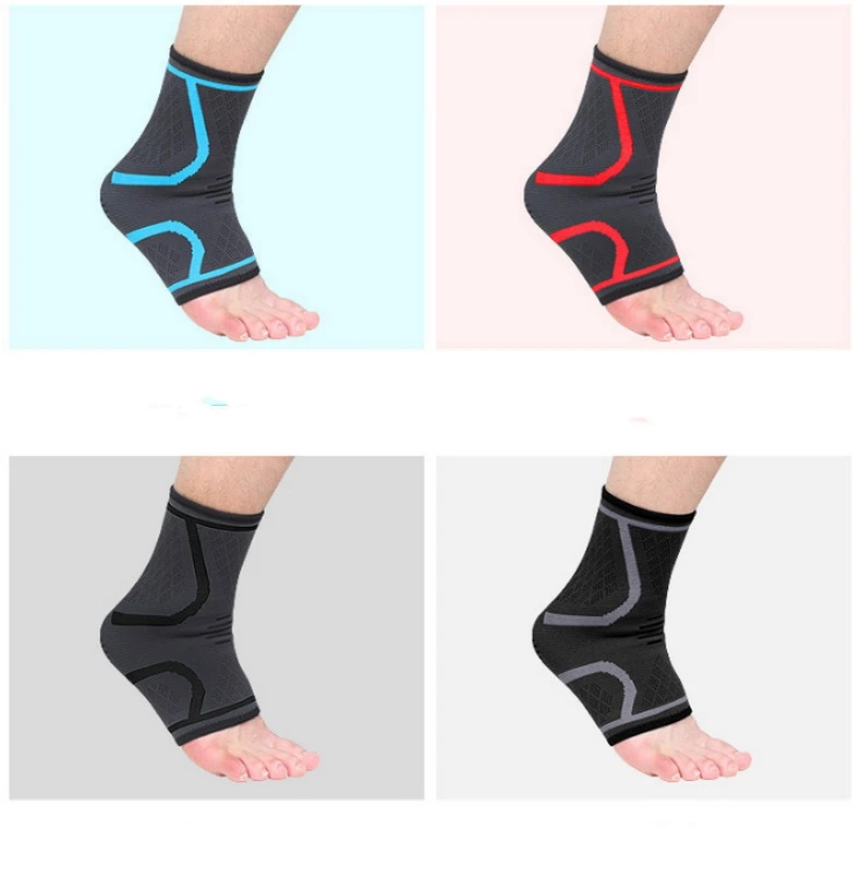 2Pcs Elastic Knitted Sports Ankle Brace Support For Cycling Yoga Basketball Run Volleyball Men Women Foot Joint Ankle Protector