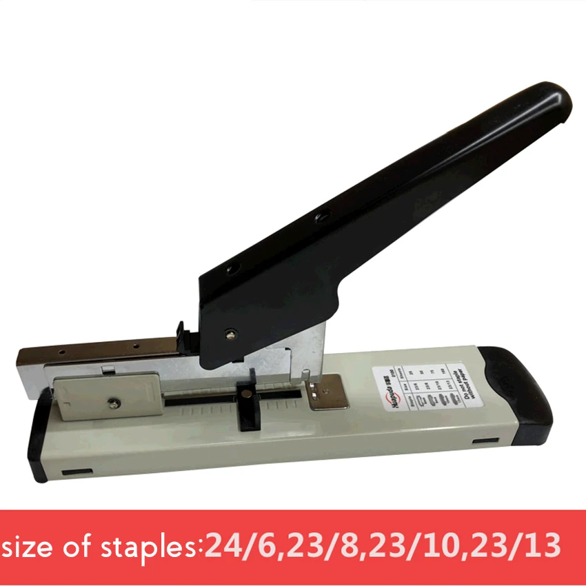 

Heavy Duty 120 Sheets Stapler With Ruler, Adjustable Binding Thickness Metal Paper Stapler Fit Staples 24/6, 23/8, 23/10, 23/13