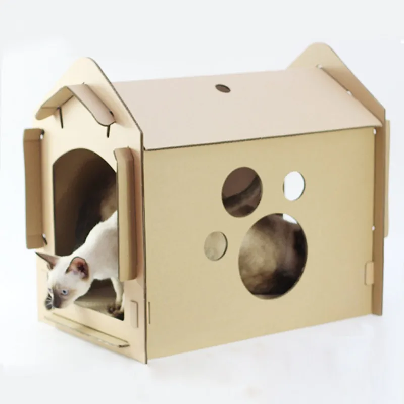 

Cat Nest House Made of Corrugated Paper Scratch Board Pet Toy Strong Cat Scratching Plate Scratching Pad Toys