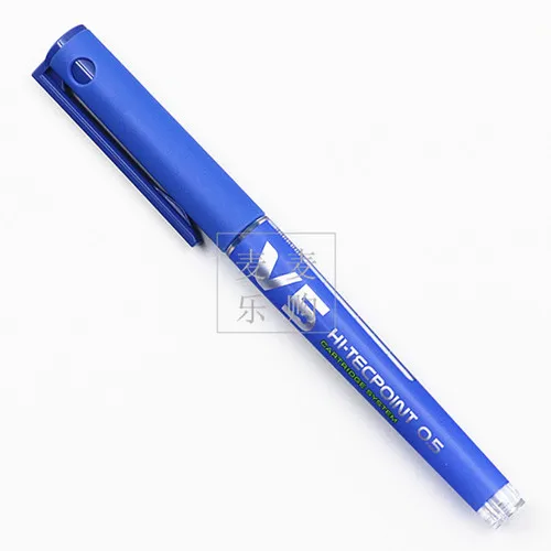 Pilot BXC-V5 0,5 мм новая система картриджей многоразовая Ручка-роллер и набор картриджей красный/зеленый/черный/синий цвета - Цвет: Blue Pen 1 PC