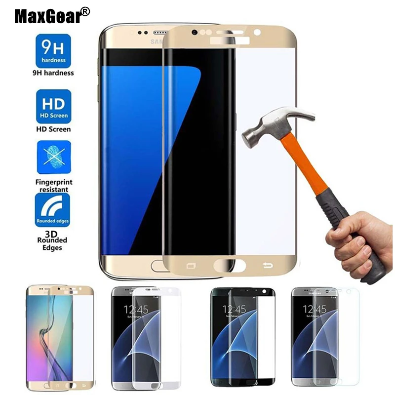 imágenes para Para Samsung Galaxy S7 borde de seda impresión de la cubierta completa 3D película de vidrio para la galaxia S7 Protector de vidrio templado de borde a borde imágenes para Para Samsung Galaxy S7 borde de seda impresión de la cubierta completa 3D película de vidrio para la galaxia S7 Protector de vidrio templado de borde a borde