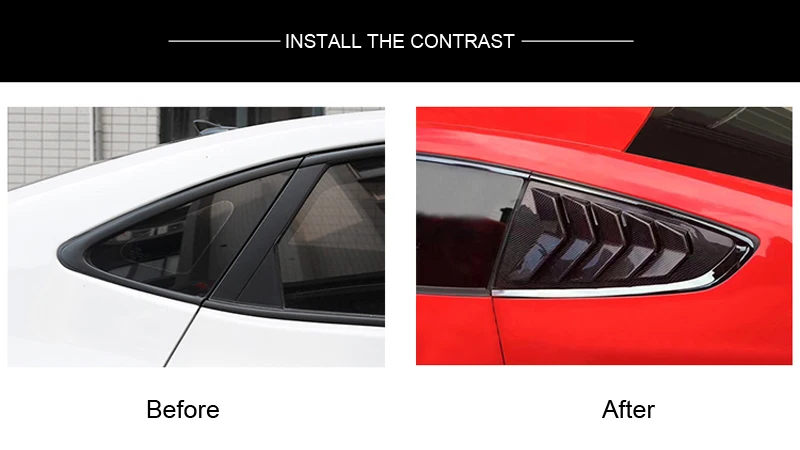 Для Ford mustang 2015 2016 2017 2018 2019 abs заднего стекла жалюзи крышка отделка