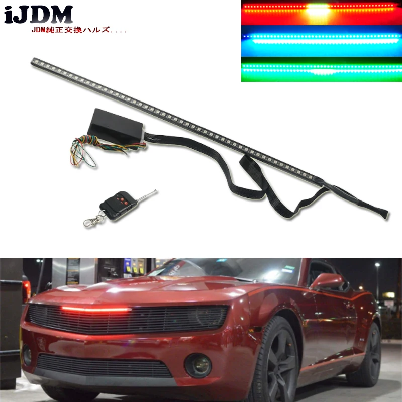 

iJDM 20 inches 48-LED RGB 7-Color LED Knight Rider Scanner Lighting Bars For Car Truck SUV Interior or Exterior Decoration