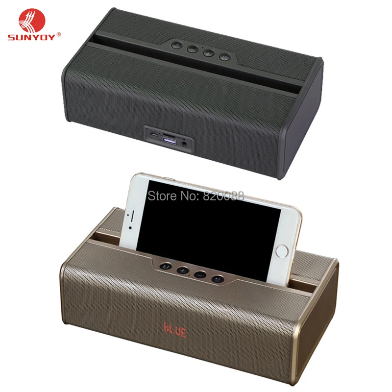 

LED clock display bluetooth speaker,mobile phone holder wireless portable most powerful bluetooth speaker with 2400mah battery