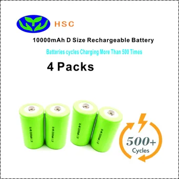 

4PCS 10Ah rechargeable battery cell NIMH battery 1.2V Fit for Gas cooker Water heater Flashlight Lound-speaker Toys .etc