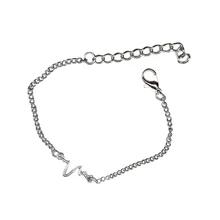 2019 pulsera de mujer encantadora corazón onda Alerta Médica pulseras de encanto para Mujeres Hombres inspirada joyería regalo(China)