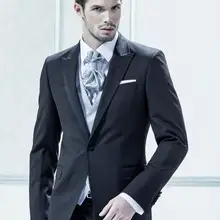 Лацкан с острым углом, одна пуговица, 4 шт.(куртка+ брюки+ галстук+ жилет), выполненный на заказ, модный мужской костюм фрак для свадебной вечеринки, выпускного вечера, Terno на заказ