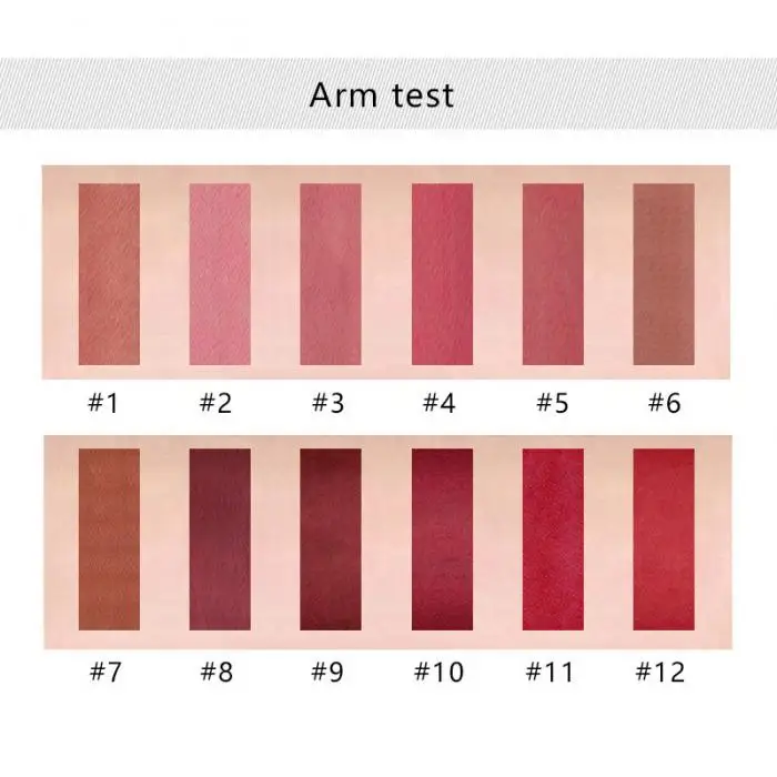 Matte Batom Caneta Líquido Veludo Esmalte Lábio Cosméticos Kg66 Kit 12 Pcs 17 Kit 12 Pcs Matte Batom Caneta Batom