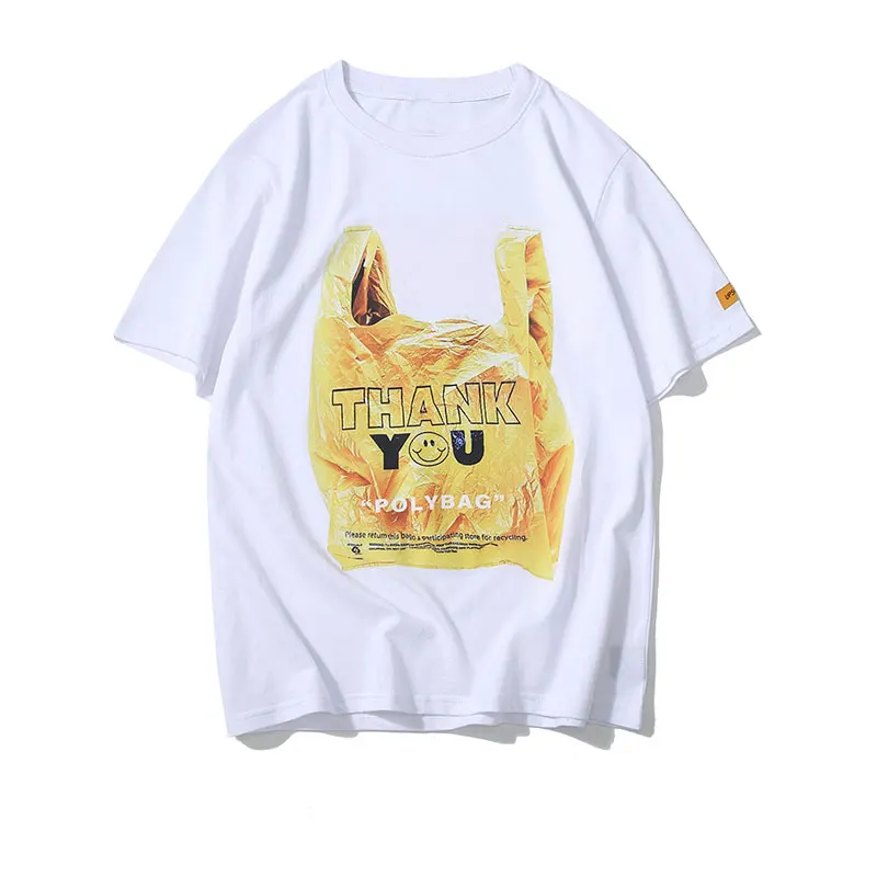 GONTHWID Polybag футболки с графическим принтом летние мужские хип хоп повседневные футболки с коротким рукавом топы уличная Мужская мода футболки - Цвет: White