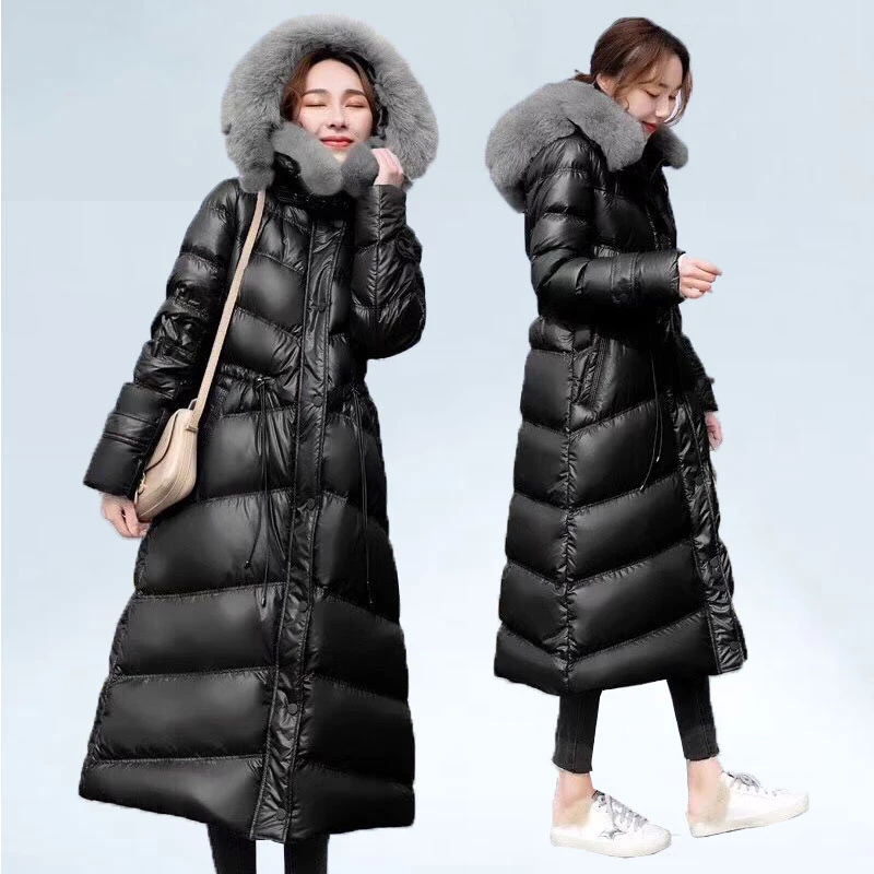 long waterproof puffer coat