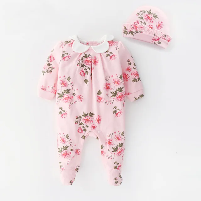 newborn baby girl clothes 0 3 months cute jumpers 2019 Foot vintage