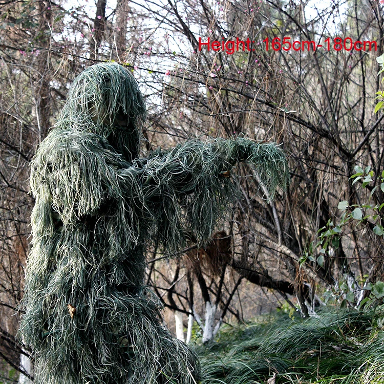 3D камуфляж спецназ костюмы для мужчин охота Ghillie лесной одежда Военная Тактическая снайперский набор Униформа армии страйкбол униформа Одежда - Цвет: Camo 1