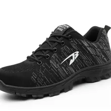 Высококачественная Рабочая безопасная обувь, женские уличные кроссовки, мужские защитные ботинки, дышащая одежда, стальной носок, мужская обувь