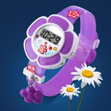Детские часы, милые часы с цветочным орнаментом, милые детские часы, силиконовые цифровые наручные часы с героями мультфильмов, детские часы для мальчиков и девочек, Relogio