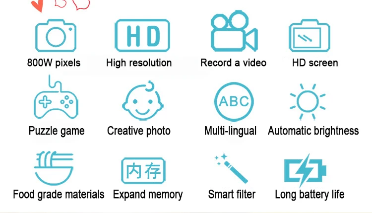 Мини-Детская цифровая камера, детские игрушки для малышей, фотокамера, детский фотоаппарат, подарки для фотосъемки, для мальчиков и девочек