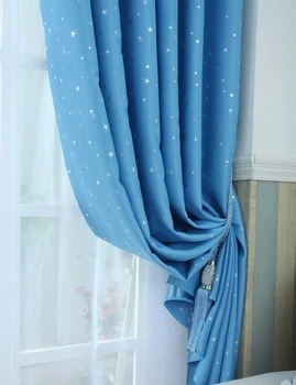 

Modern Star Curtains for Children Bedroom Kids Room Short Curtain for Living Window Drape Kitchen 3 Kinds Color Roman Blind
