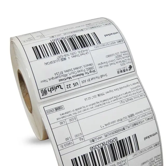 Adeeing 100 100mm 500 Sheets Roll Thermosensitive Adhesive Self Adeeing 100 100mm 500 Sheets Roll Thermosensitive Adhesive Self Labels Printing Paper Sticker For Epacket R20