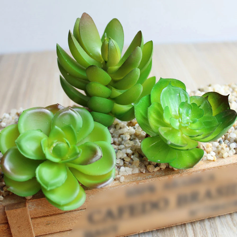 Simulation Succulent Plants Decorative Life-Like Shape Hand Crafts Artificial Landscape Accessories -1Pc Green | Дом и сад