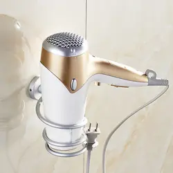Высокое качество Ванная Комната Полка Настенная настенный фен стойки фен спиральный держатель