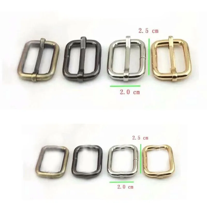 

1" Movable Bar Strap Adjuster Slider & Rectangle Ring Keeper Triglide Belt Keeper Purse Making