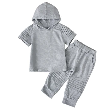 

2019 Summer Style Rorychen Brand Children Clothing Set Baby Boys Clothes Sport Suits T-shirt Hoodies+Pant for Boys Clothes Sets