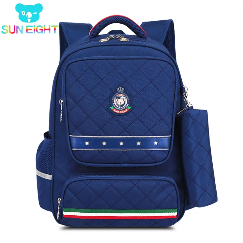 

SUN EIGHT Orthopedic Boy School Backpack School Bags for Boys School Bag Girl Waterproof Kids Bag Mochila Escolar 16.5 inch
