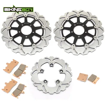 

BIKINGBOY Front Rear Brake Discs Disks Rotors Pads For Suzuki GSX1300R Hayabusa 99 00 01 02 03 04 05 06 07 GSX 1300 R Motorcycle